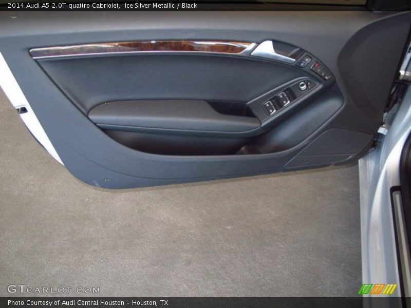 Ice Silver Metallic / Black 2014 Audi A5 2.0T quattro Cabriolet