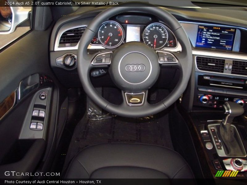 Ice Silver Metallic / Black 2014 Audi A5 2.0T quattro Cabriolet