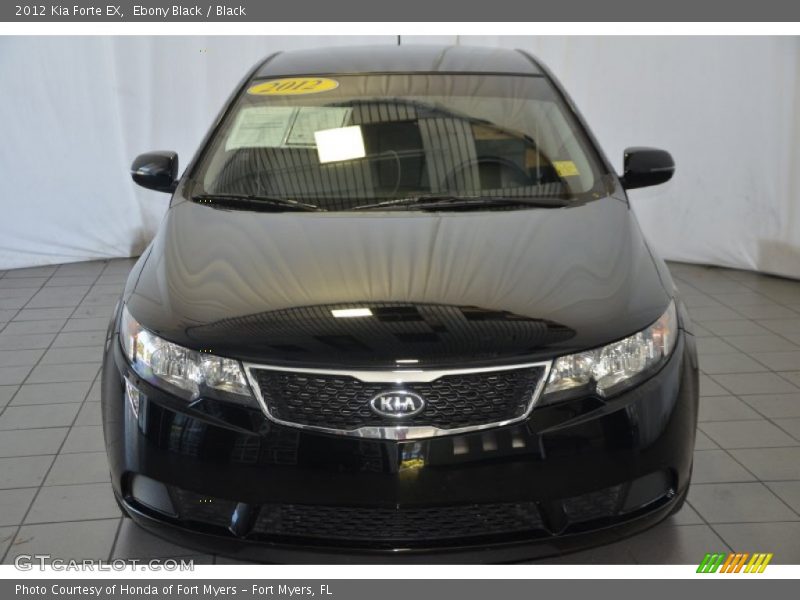 Ebony Black / Black 2012 Kia Forte EX