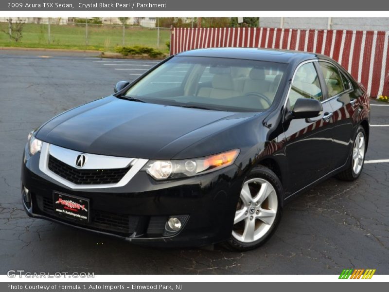 Crystal Black Pearl / Parchment 2009 Acura TSX Sedan