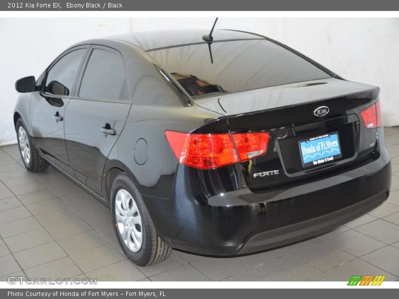 Ebony Black / Black 2012 Kia Forte EX
