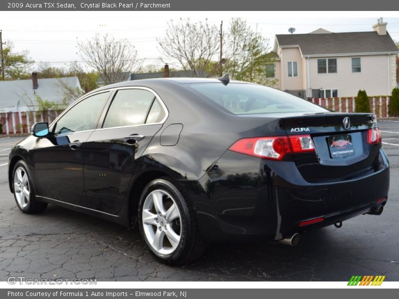 Crystal Black Pearl / Parchment 2009 Acura TSX Sedan