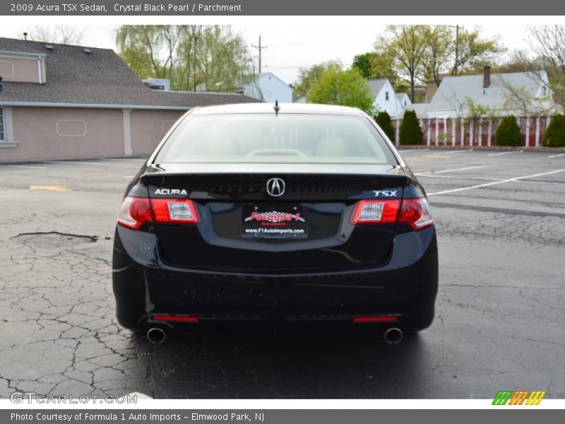 Crystal Black Pearl / Parchment 2009 Acura TSX Sedan