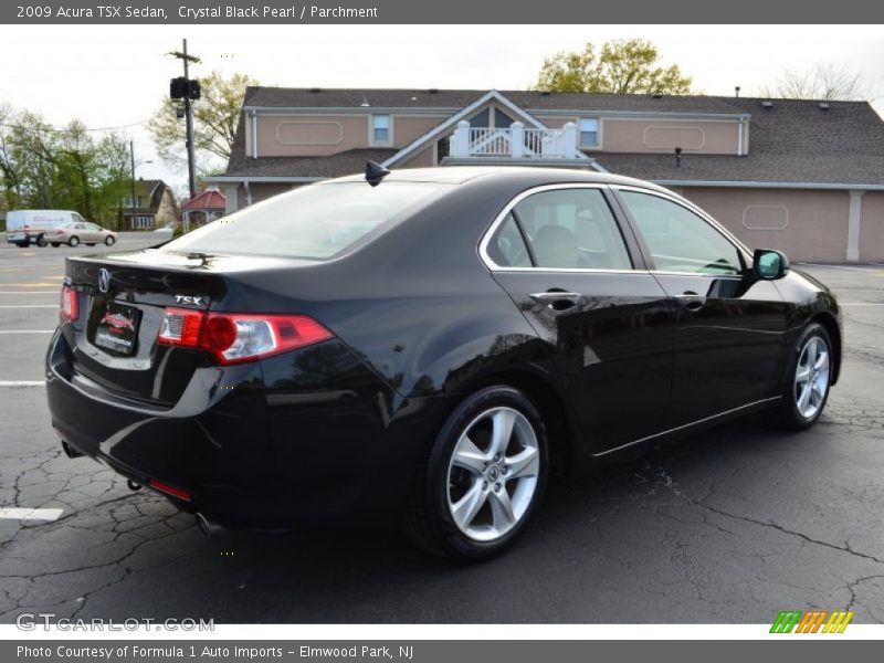 Crystal Black Pearl / Parchment 2009 Acura TSX Sedan