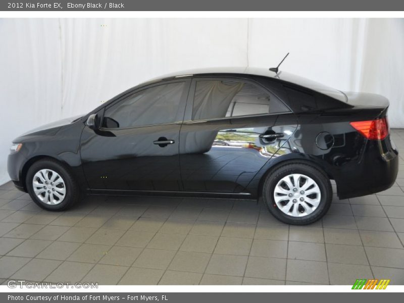Ebony Black / Black 2012 Kia Forte EX