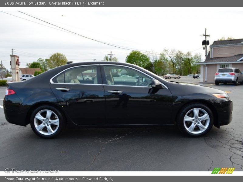 Crystal Black Pearl / Parchment 2009 Acura TSX Sedan