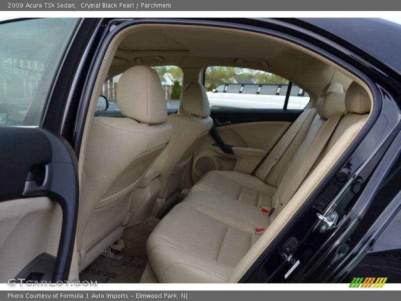 Crystal Black Pearl / Parchment 2009 Acura TSX Sedan