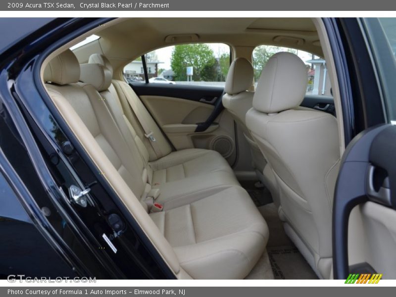 Crystal Black Pearl / Parchment 2009 Acura TSX Sedan