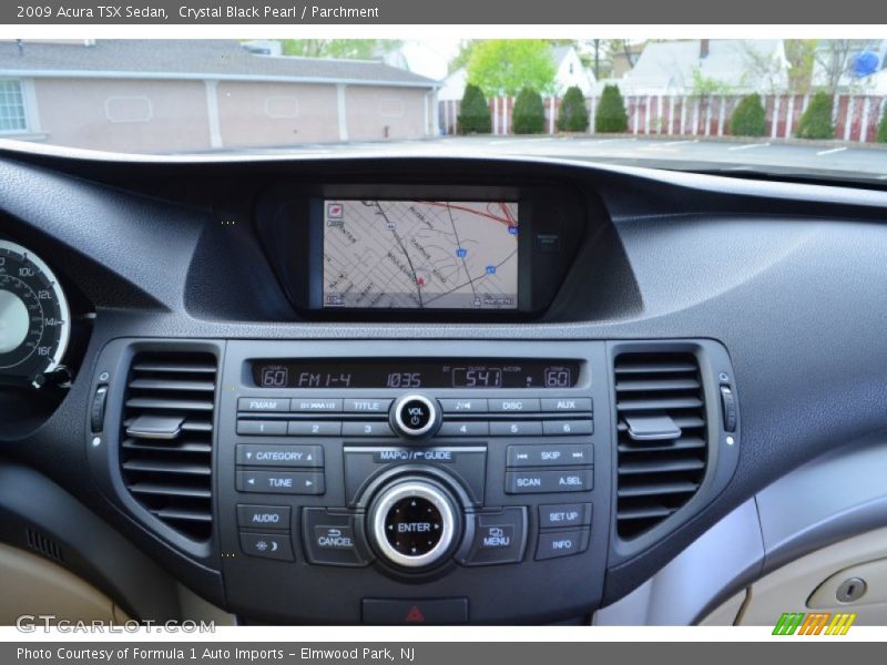 Crystal Black Pearl / Parchment 2009 Acura TSX Sedan