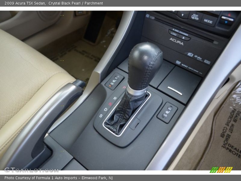 Crystal Black Pearl / Parchment 2009 Acura TSX Sedan