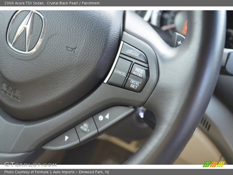 Crystal Black Pearl / Parchment 2009 Acura TSX Sedan