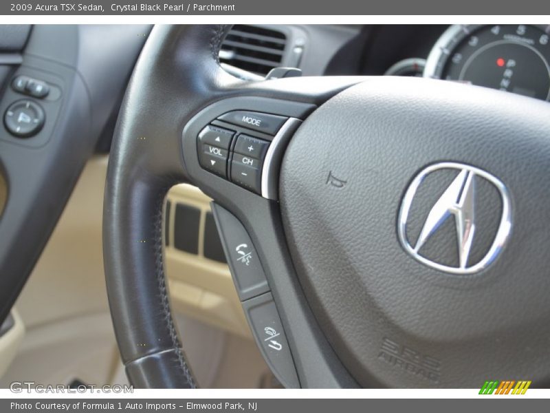 Crystal Black Pearl / Parchment 2009 Acura TSX Sedan