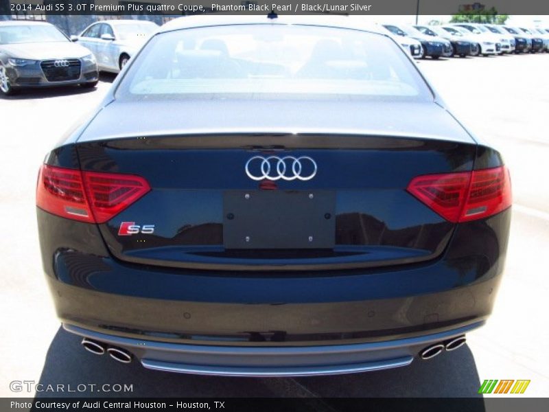 Phantom Black Pearl / Black/Lunar Silver 2014 Audi S5 3.0T Premium Plus quattro Coupe