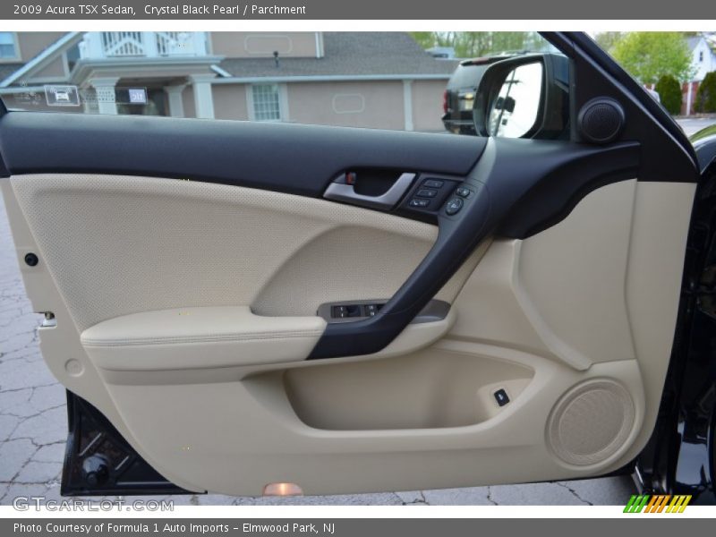 Crystal Black Pearl / Parchment 2009 Acura TSX Sedan