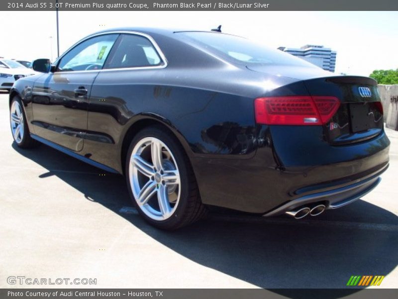 Phantom Black Pearl / Black/Lunar Silver 2014 Audi S5 3.0T Premium Plus quattro Coupe