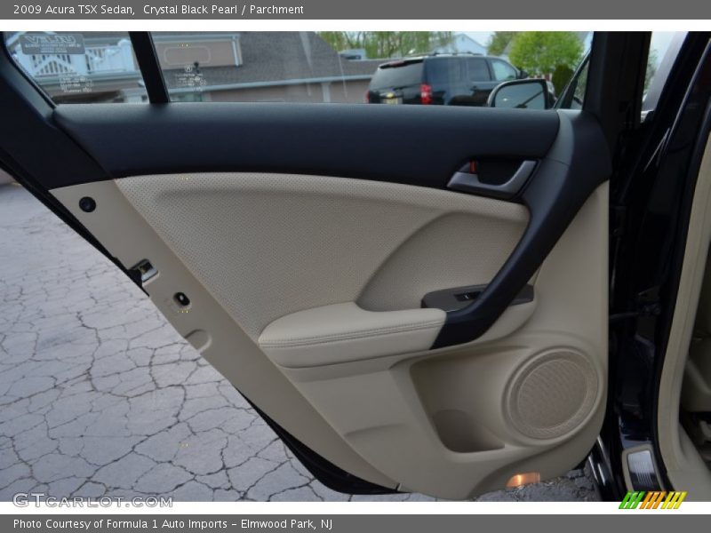 Crystal Black Pearl / Parchment 2009 Acura TSX Sedan