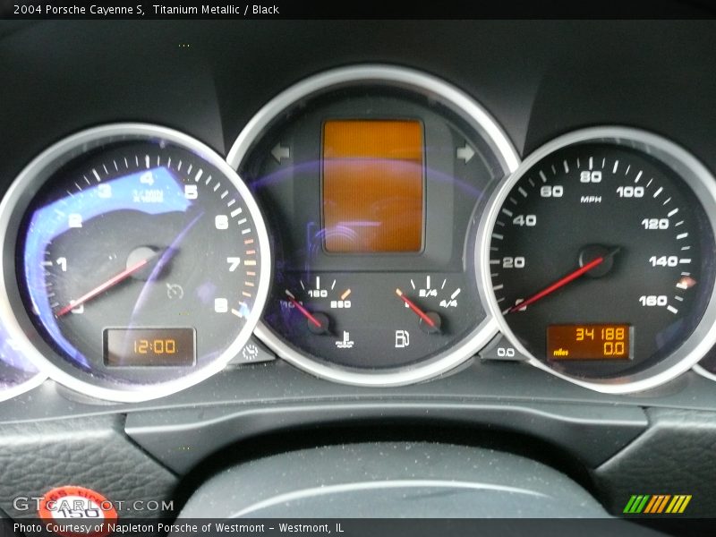 Titanium Metallic / Black 2004 Porsche Cayenne S