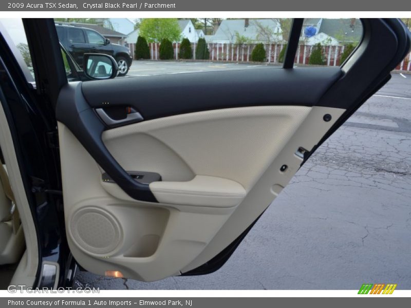 Crystal Black Pearl / Parchment 2009 Acura TSX Sedan
