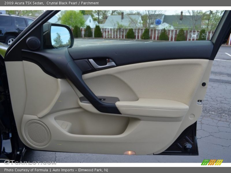 Crystal Black Pearl / Parchment 2009 Acura TSX Sedan