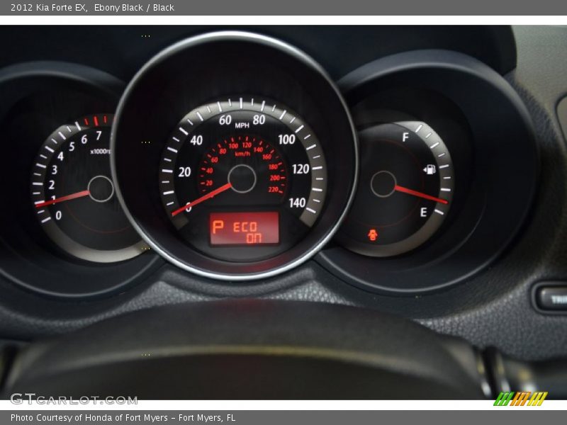 Ebony Black / Black 2012 Kia Forte EX