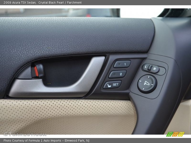 Crystal Black Pearl / Parchment 2009 Acura TSX Sedan