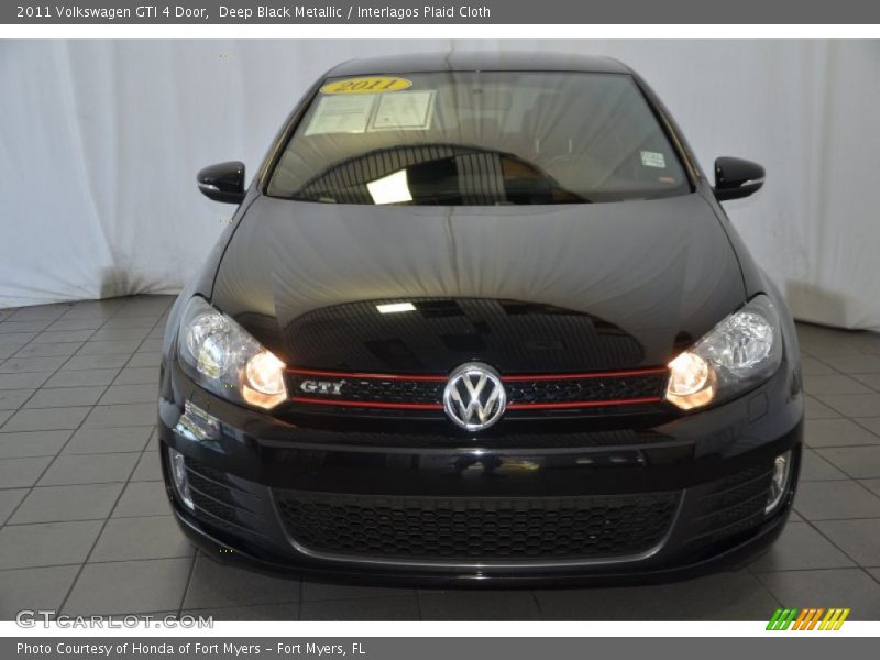 Deep Black Metallic / Interlagos Plaid Cloth 2011 Volkswagen GTI 4 Door