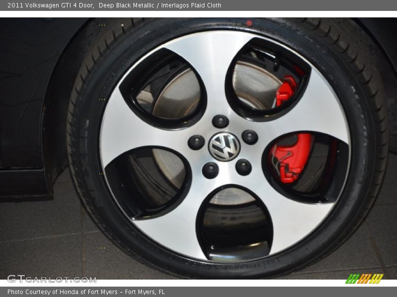 Deep Black Metallic / Interlagos Plaid Cloth 2011 Volkswagen GTI 4 Door