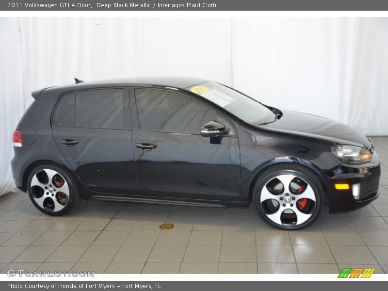 Deep Black Metallic / Interlagos Plaid Cloth 2011 Volkswagen GTI 4 Door