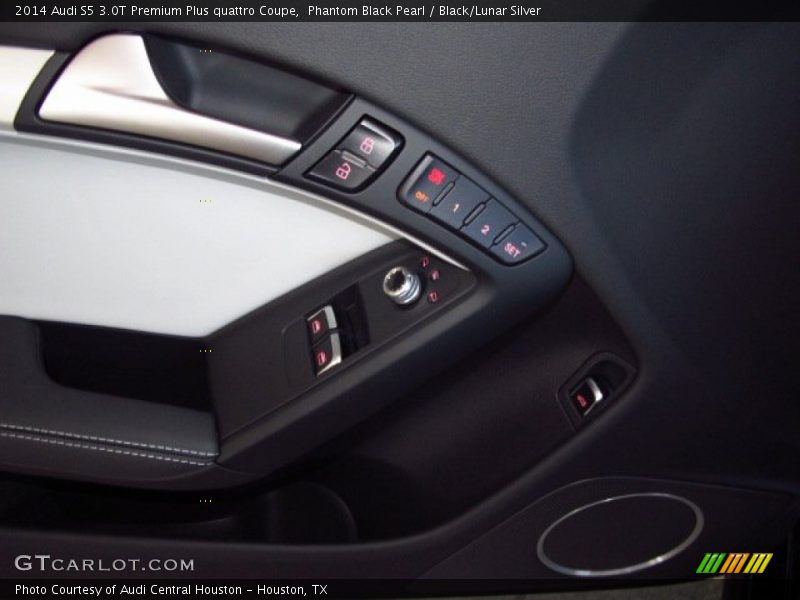 Phantom Black Pearl / Black/Lunar Silver 2014 Audi S5 3.0T Premium Plus quattro Coupe