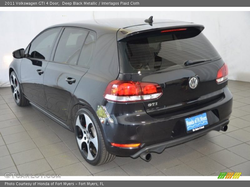 Deep Black Metallic / Interlagos Plaid Cloth 2011 Volkswagen GTI 4 Door