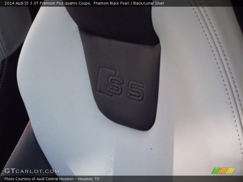 Phantom Black Pearl / Black/Lunar Silver 2014 Audi S5 3.0T Premium Plus quattro Coupe