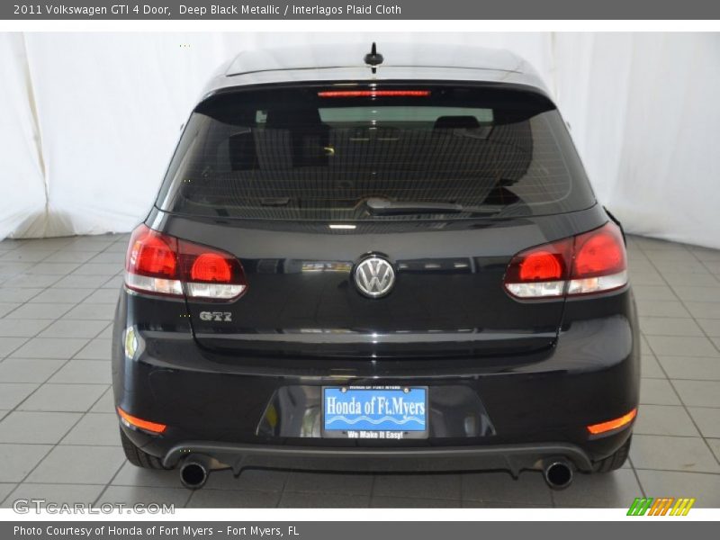 Deep Black Metallic / Interlagos Plaid Cloth 2011 Volkswagen GTI 4 Door