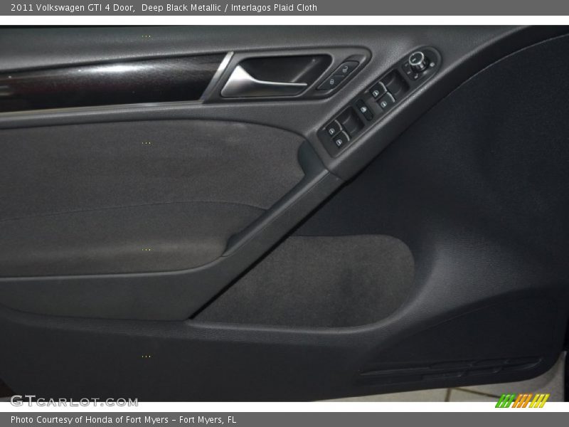 Deep Black Metallic / Interlagos Plaid Cloth 2011 Volkswagen GTI 4 Door