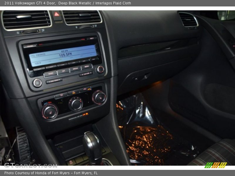 Deep Black Metallic / Interlagos Plaid Cloth 2011 Volkswagen GTI 4 Door