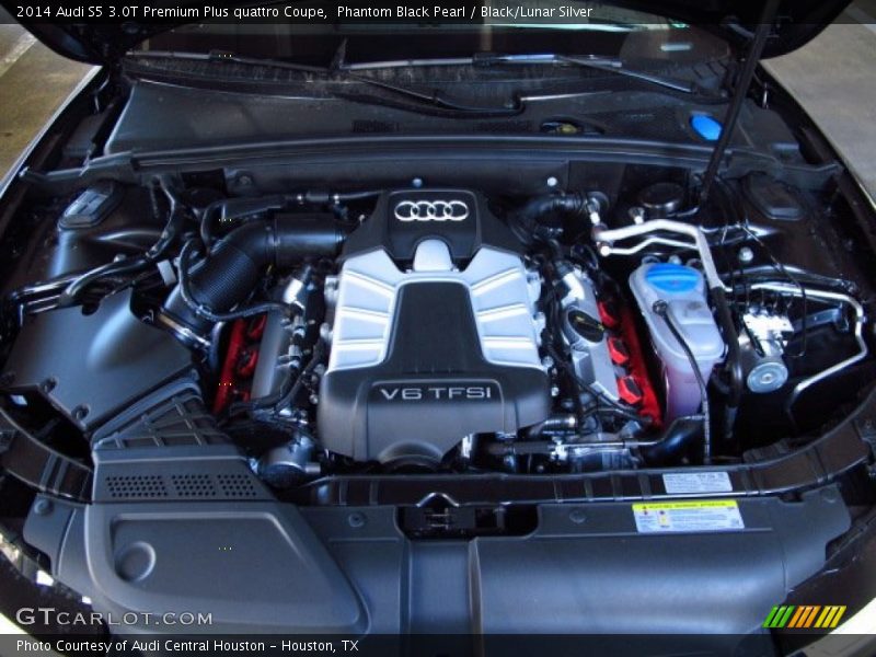 Phantom Black Pearl / Black/Lunar Silver 2014 Audi S5 3.0T Premium Plus quattro Coupe