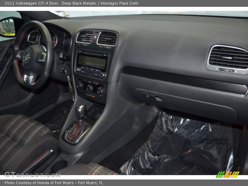 Deep Black Metallic / Interlagos Plaid Cloth 2011 Volkswagen GTI 4 Door