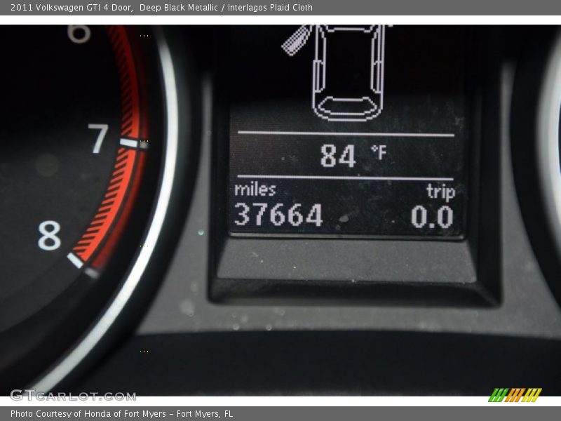 Deep Black Metallic / Interlagos Plaid Cloth 2011 Volkswagen GTI 4 Door