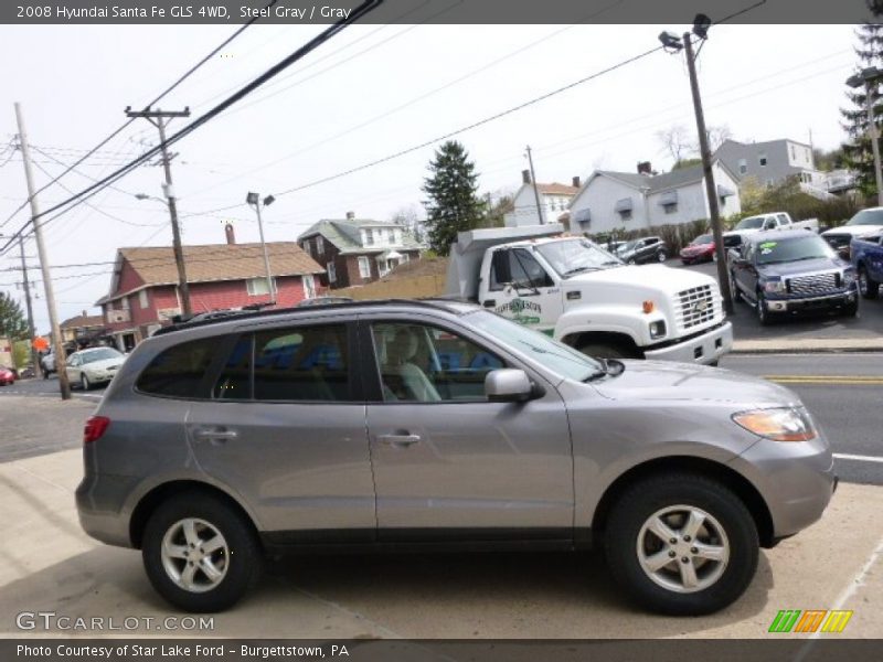 Steel Gray / Gray 2008 Hyundai Santa Fe GLS 4WD