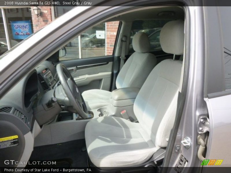 Steel Gray / Gray 2008 Hyundai Santa Fe GLS 4WD
