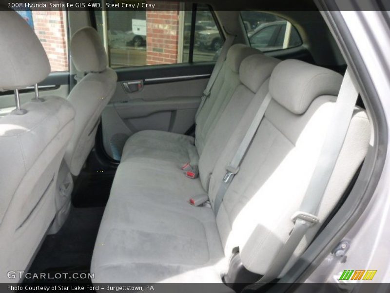 Steel Gray / Gray 2008 Hyundai Santa Fe GLS 4WD