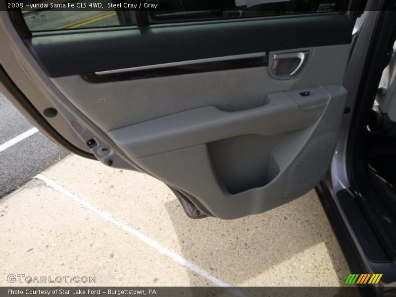 Steel Gray / Gray 2008 Hyundai Santa Fe GLS 4WD