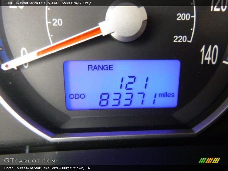 Steel Gray / Gray 2008 Hyundai Santa Fe GLS 4WD