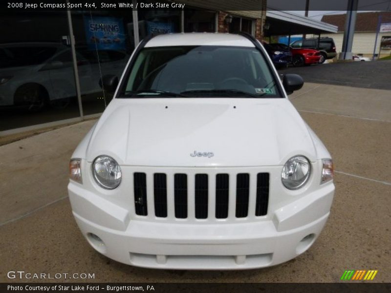 Stone White / Dark Slate Gray 2008 Jeep Compass Sport 4x4