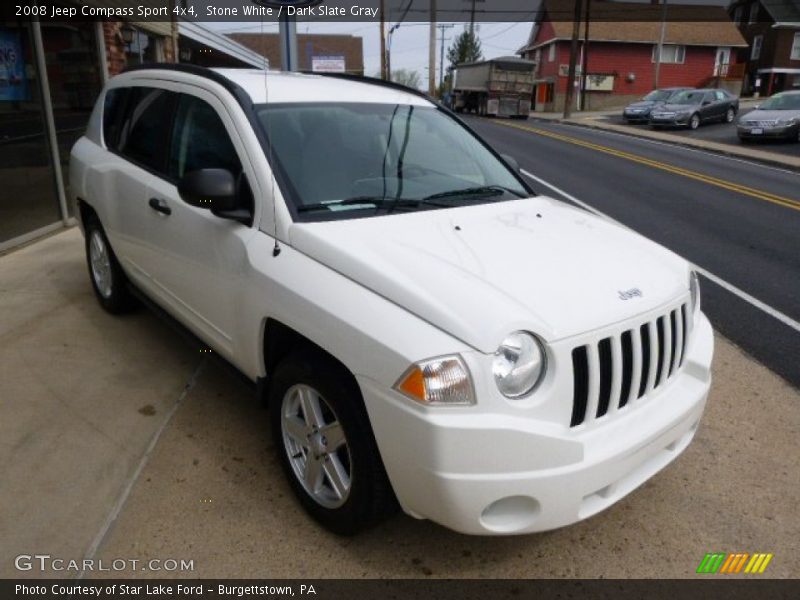 Stone White / Dark Slate Gray 2008 Jeep Compass Sport 4x4