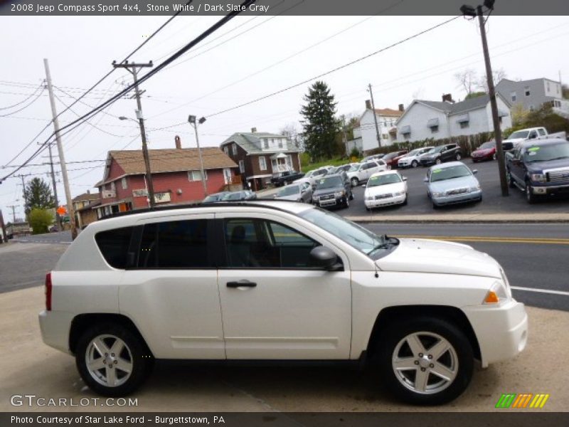 Stone White / Dark Slate Gray 2008 Jeep Compass Sport 4x4