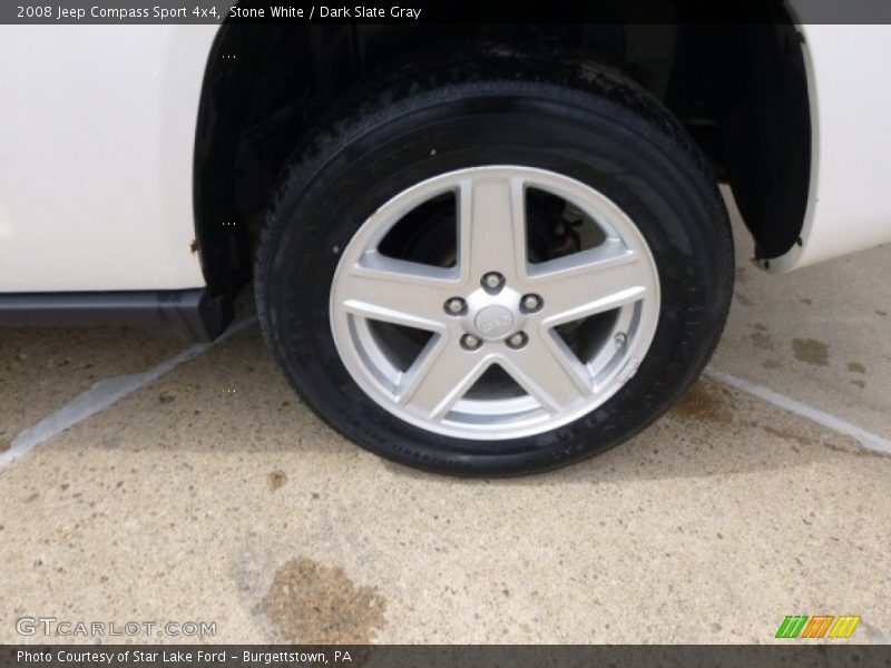 Stone White / Dark Slate Gray 2008 Jeep Compass Sport 4x4