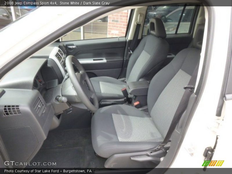 Stone White / Dark Slate Gray 2008 Jeep Compass Sport 4x4