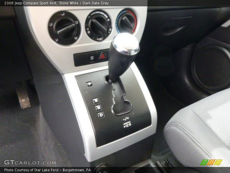 Stone White / Dark Slate Gray 2008 Jeep Compass Sport 4x4