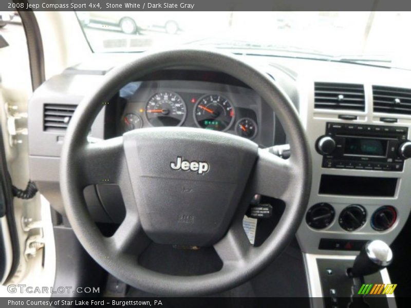 Stone White / Dark Slate Gray 2008 Jeep Compass Sport 4x4