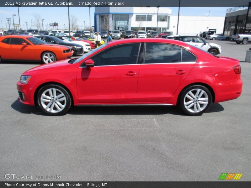 Tornado Red / Titan Black 2012 Volkswagen Jetta GLI Autobahn